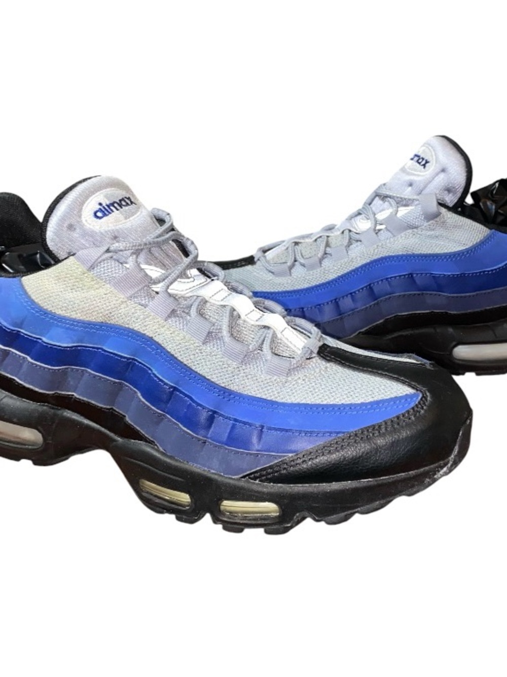 Mens 11.5  Nike Air Max 95 Essential "Deep Royal" Triple Blue Black Gray #BO2